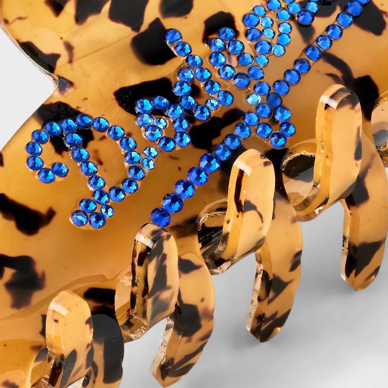 slide 2 of 2, Bijoux Sport by Luv Aj MLB Tortoise Claw Hair Clip - LA Dodgers: Acrylic & Glass, Hair Styling Accessory, 1 ct