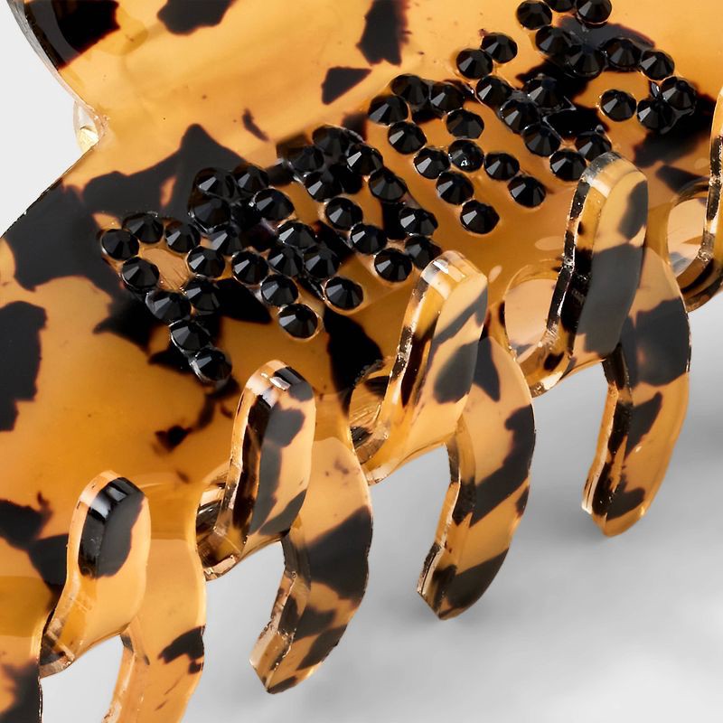 slide 2 of 2, Bijoux Sport by Luv Aj MLB Tortoise Claw Hair Clip - San Diego Padres: Acrylic & Glass, Hair Styling Accessory, 1 ct