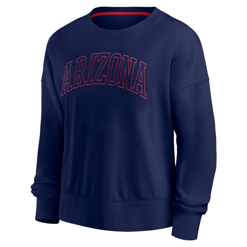 slide 1 of 3, NCAA Arizona Wildcats Women's Crew Shirt - L, 1 ct