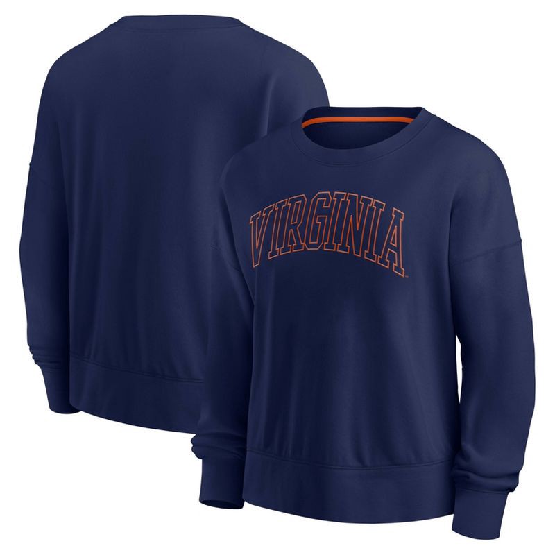 slide 3 of 3, NCAA Virginia Cavaliers Women's Crew Shirt - L, 1 ct