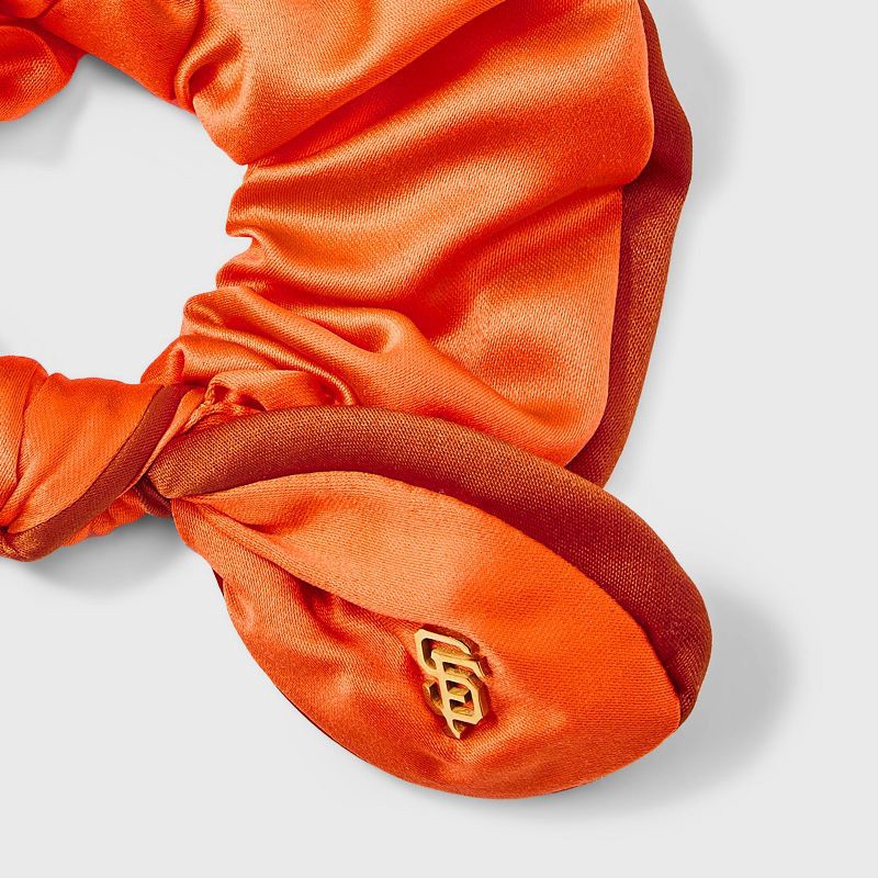 slide 2 of 2, Bijoux Sport by Luv Aj MLB Mini Logo Bow Hair Twister - San Fransisco Giants: Polyester & Stainless Steel, 1 ct