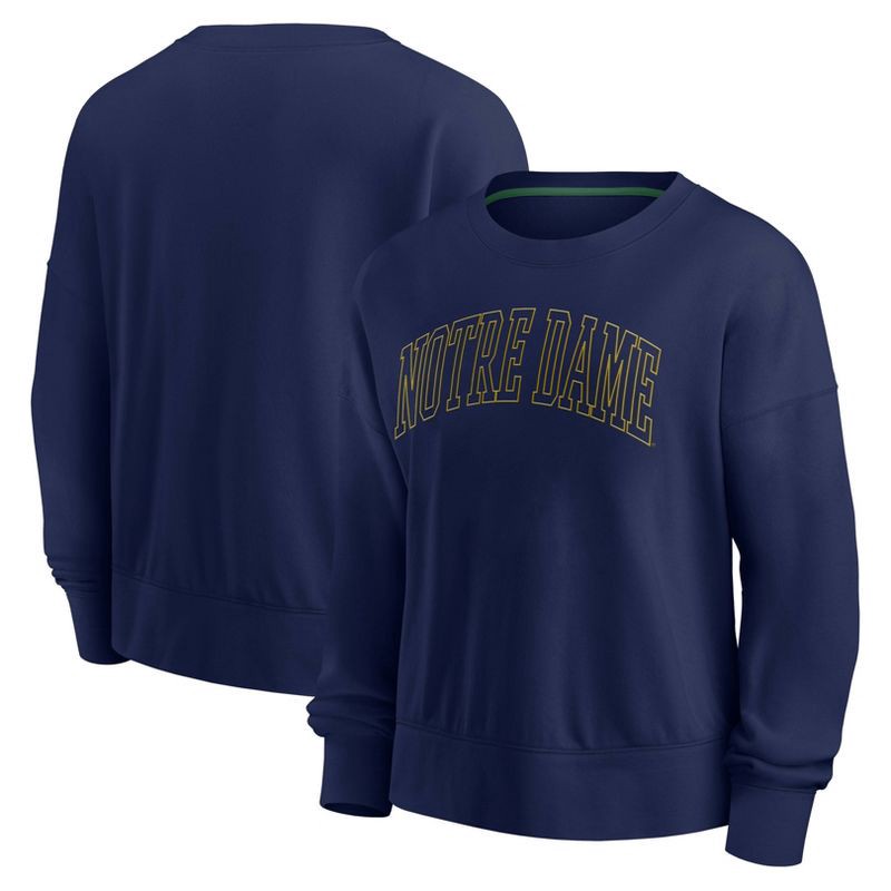 slide 3 of 3, NCAA Notre Dame Fighting Irish Women's Crew Shirt - XL, 1 ct