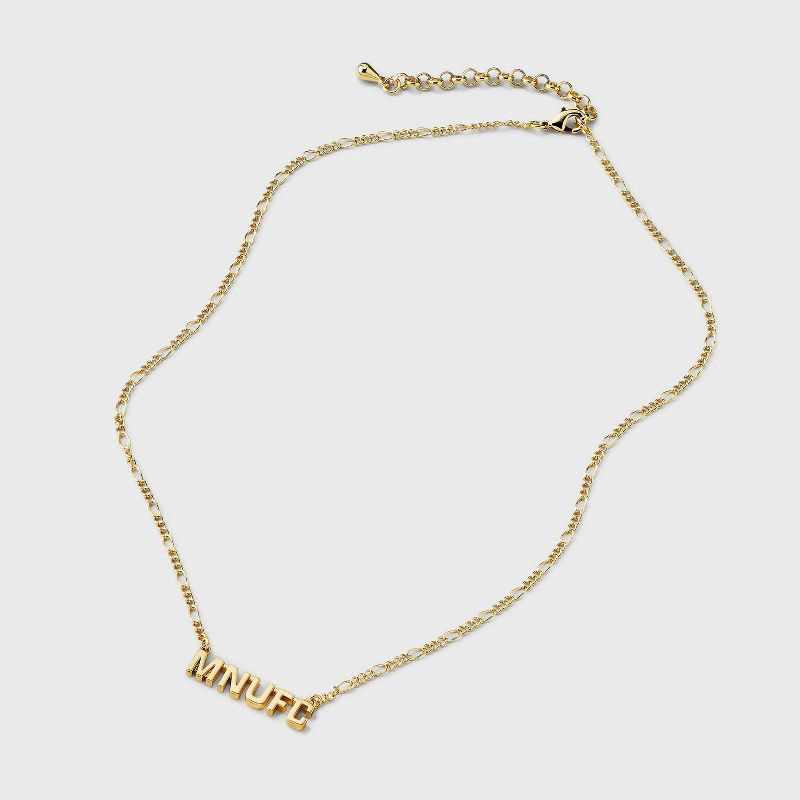 slide 3 of 4, Bijoux Sport by Luv Aj MLS Gold Nameplate Pendant Necklace - Minnesota United: Brass Chain, Lobster Claw Clasp, 16" Length, 1 ct