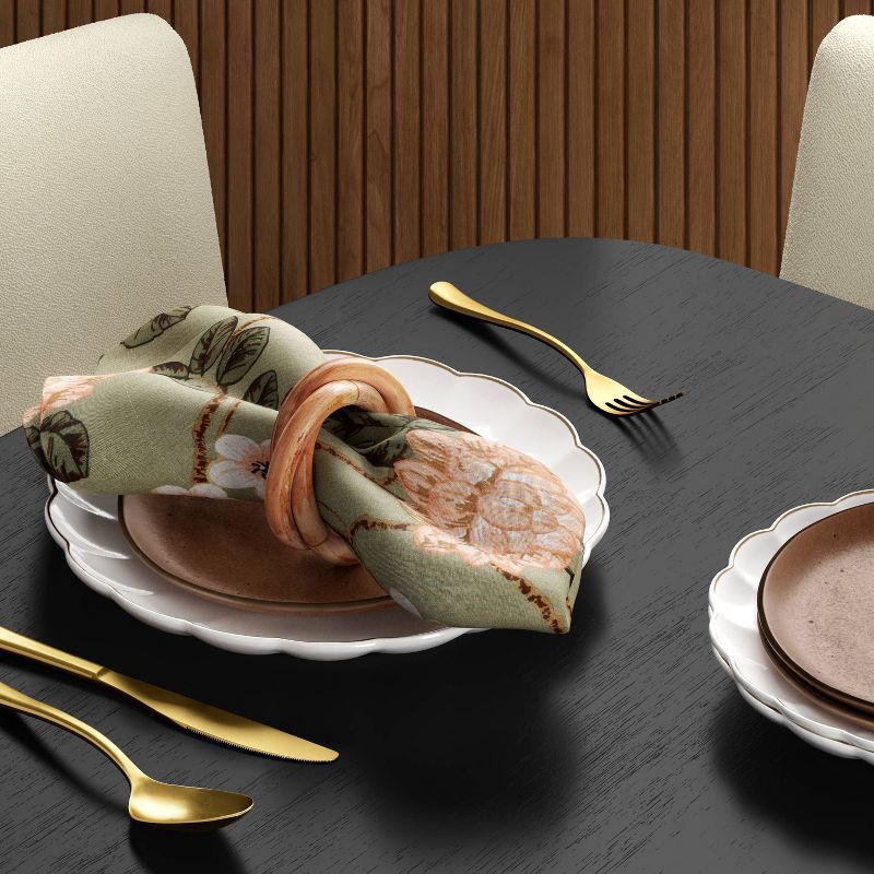 slide 2 of 3, 2pk Rattan Napkin Rings - Threshold™, 2 ct