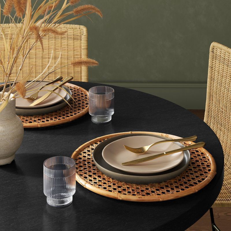 slide 2 of 5, 2pk Rattan Cane Chargers - Threshold™, 2 ct