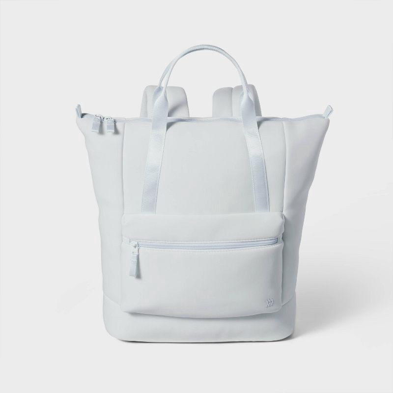 slide 1 of 4, Faux Neoprene Backpack Tote - All in Motion™ - Ice Blue, 1 ct