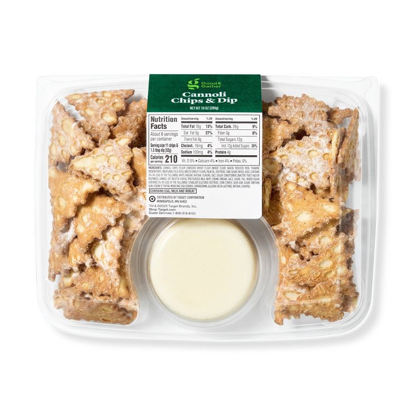 slide 2 of 3, Cannoli Chips & Dip 10oz - Good & Gather™, 10 oz