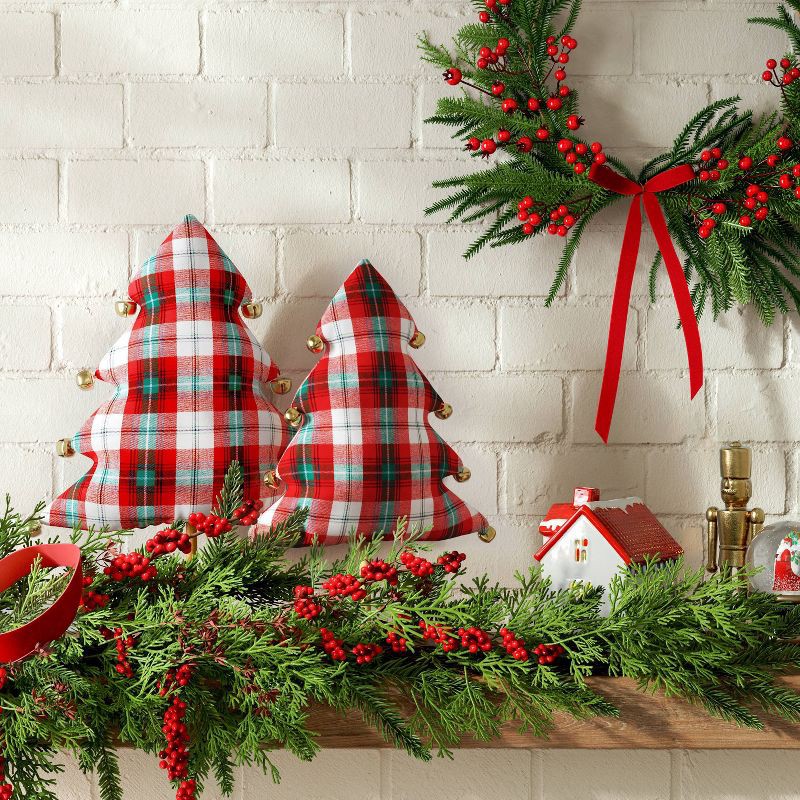 slide 2 of 3, XL Plaid Christmas Tree - Threshold™, 1 ct