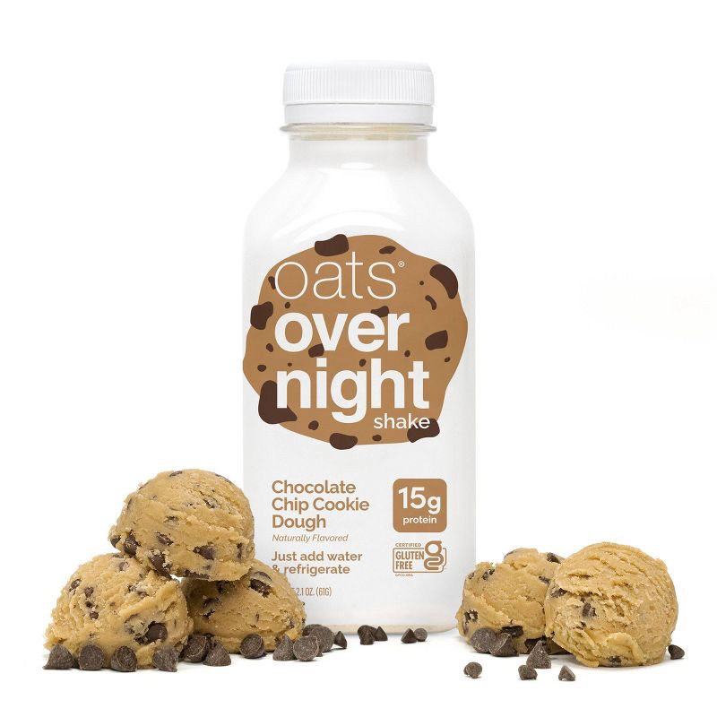 slide 3 of 10, Oats Overnight Chocolate Chip Cookie Dough Breakfast Shake - 2.1oz, 2.1 oz