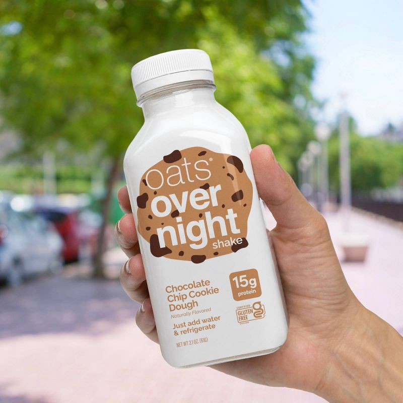 slide 8 of 10, Oats Overnight Chocolate Chip Cookie Dough Breakfast Shake - 2.1oz, 2.1 oz