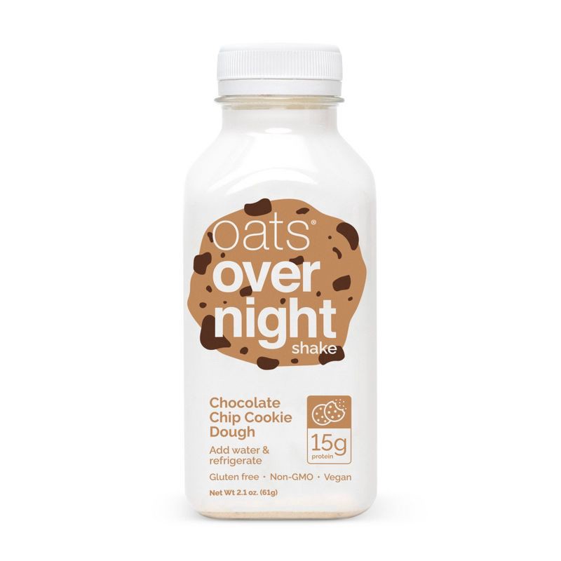 slide 1 of 5, Oats Overnight Chocolate Chip Cookie Dough Breakfast Shake - 2.1oz, 2.1 oz
