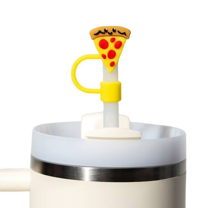 slide 4 of 9, CharCharms 4pk Food Straw Toppers, 4 ct