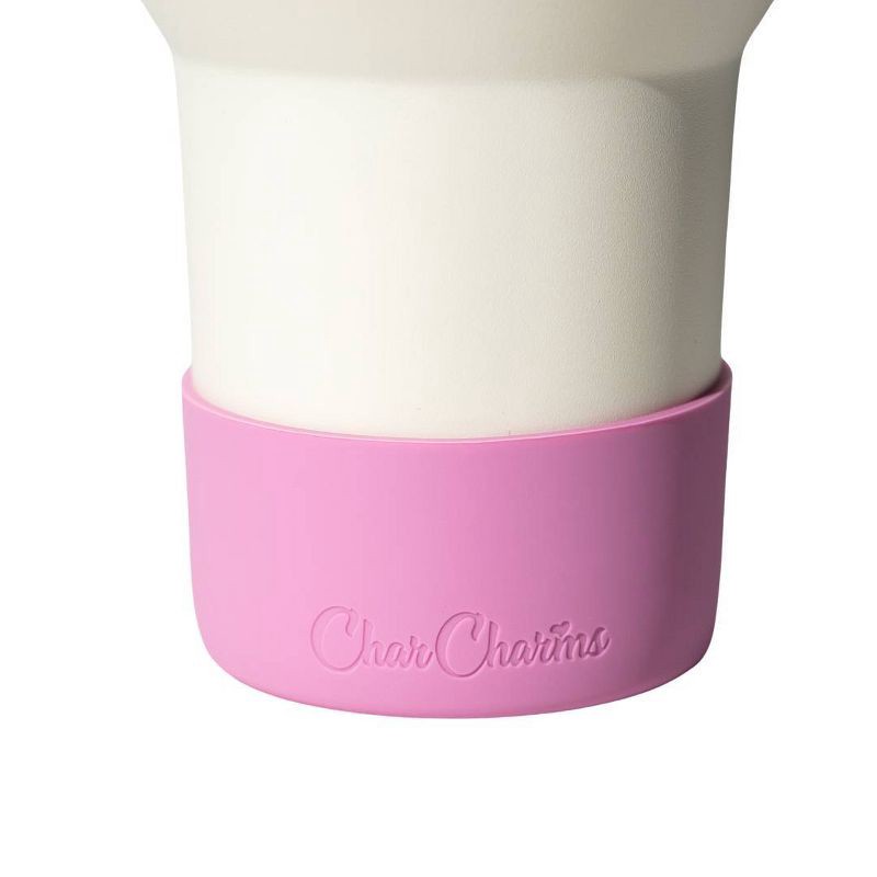 slide 4 of 6, CharCharms Water Bottle Boot Peony, 1 ct