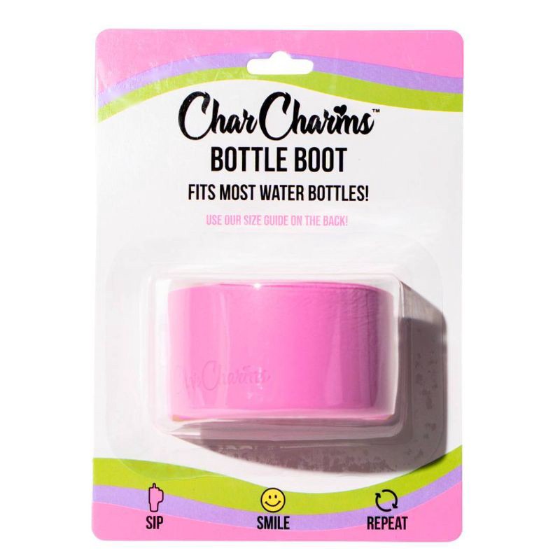 slide 6 of 6, CharCharms Water Bottle Boot Peony, 1 ct