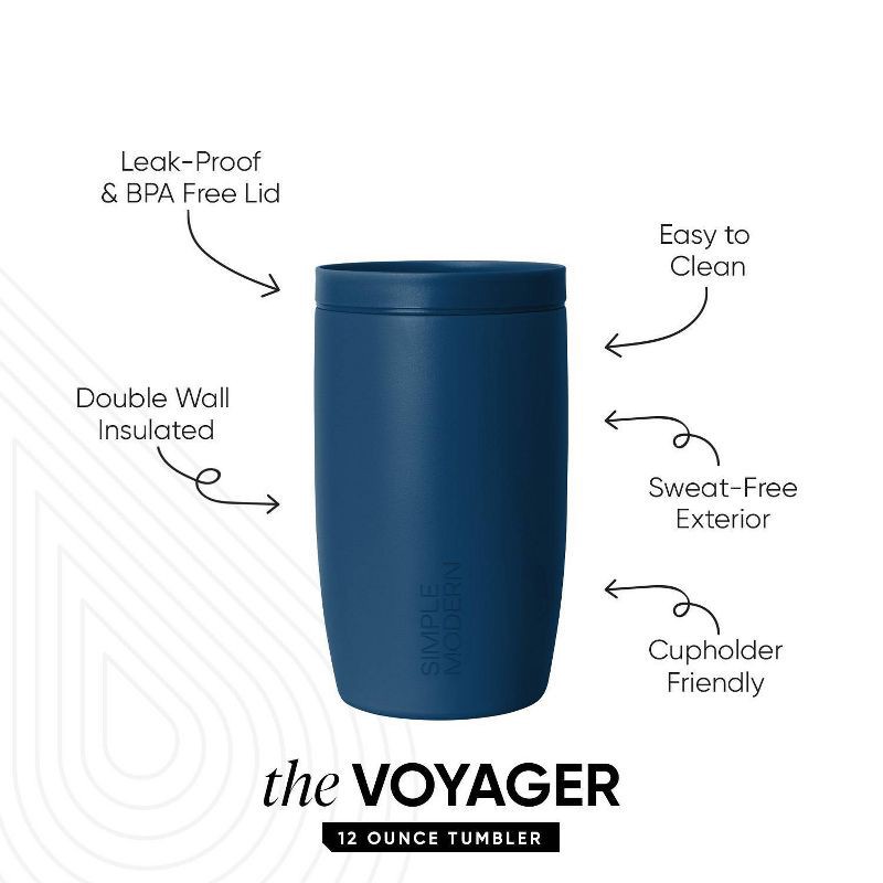 slide 2 of 5, Simple Modern 12oz Voyager Signature Slumberland Travel Mug, 12 oz