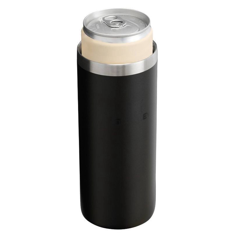 slide 3 of 4, Stanley 10 oz Slim Stainless Steel All-Occasions Can Chiller Black 2.0, 10 oz