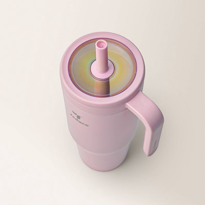 slide 3 of 6, Reduce 40oz Chiller Vacuum Insulated Stainless Steel Spill-Proof Tumbler Frosty Pink, 40 oz