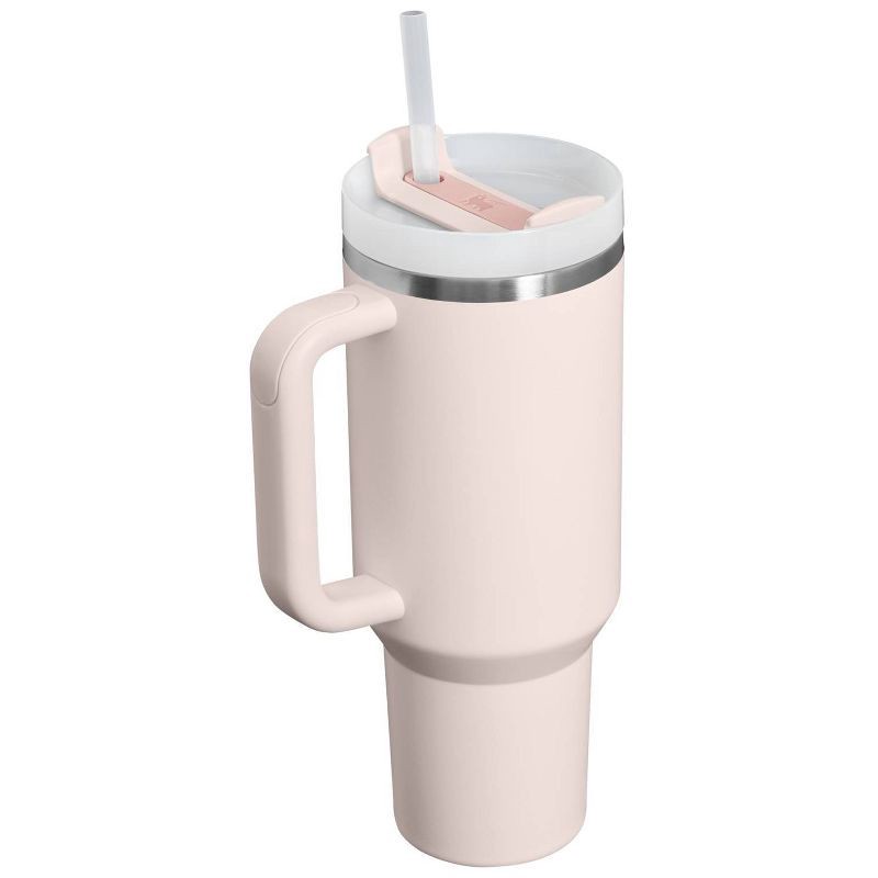 slide 2 of 3, Stanley 40 oz Stainless Steel H2.0 FlowState Quencher Tumbler Rose Quartz 2.0, 40 oz