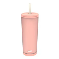 Zak Designs 25oz Nectarine Plastic Straw Tumbler