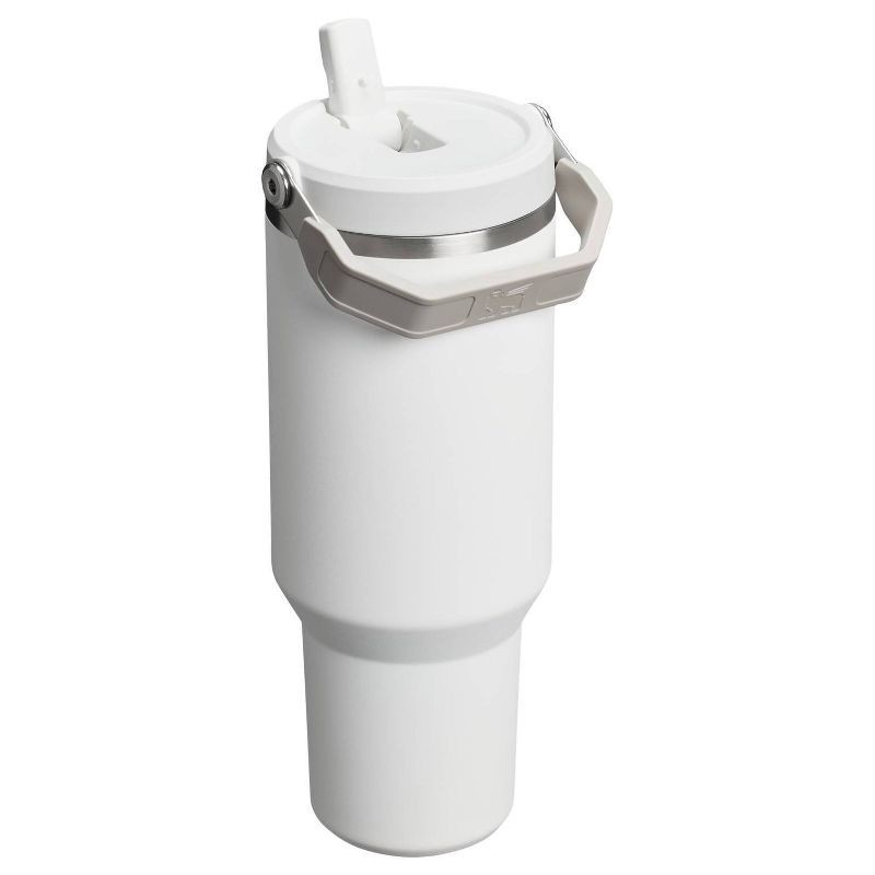 slide 2 of 3, Stanley 40 oz Stainless Steel Ice Flow Flip Straw Tumbler Frost, 40 oz