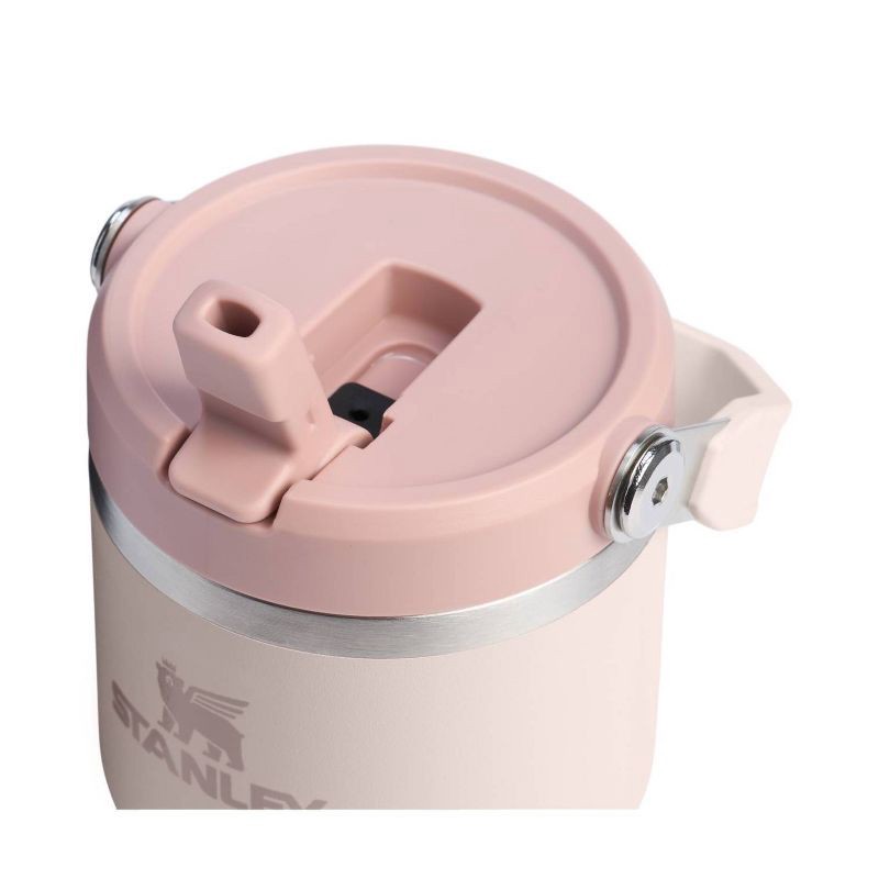 slide 3 of 3, Stanley 20 oz Stainless Steel Ice Flow 2.0 Flip Straw Tumbler Rose Quartz, 20 oz