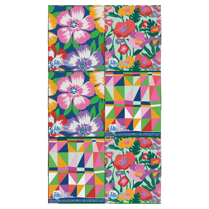 slide 14 of 16, Puffs Plus Lotion Facial Tissue - Exclusive Designs - 6pk/432ct, 6 ct, 432 ct