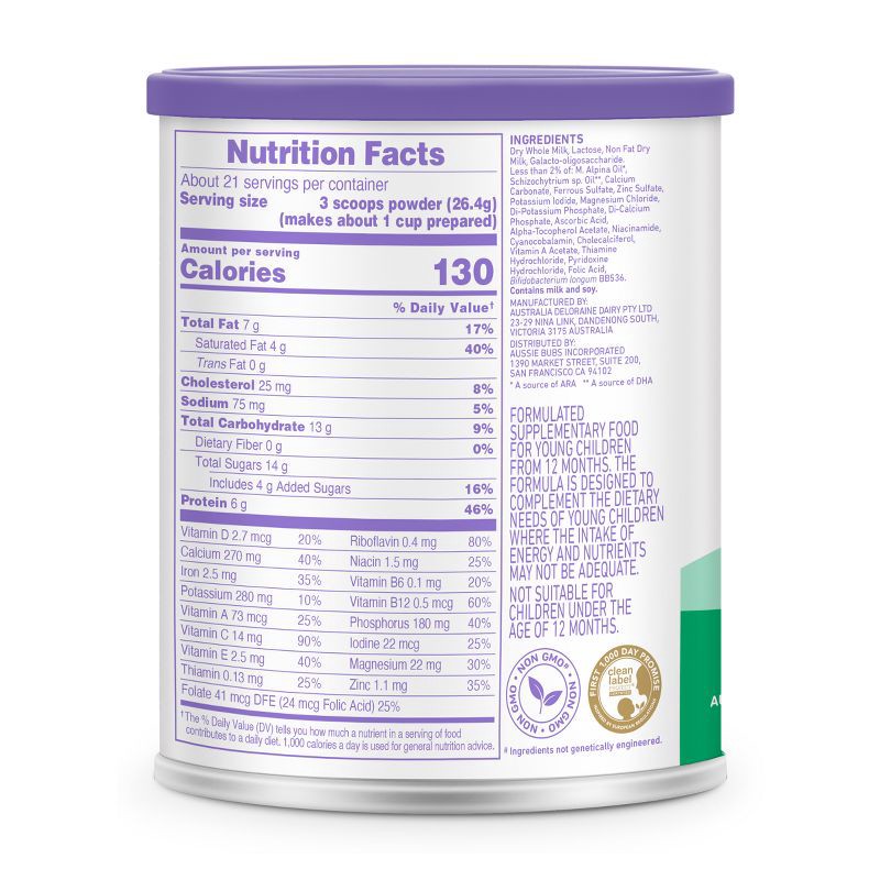 slide 3 of 5, Bubs Grass Fed Toddler Nutritional Drink Canister - 12-36 Months - 20oz, 20 oz