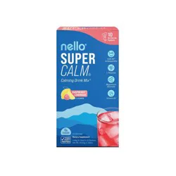 Nello Supercalm Calming Drink Mix Supplement Powder - Raspberry Lemonade - 10ct