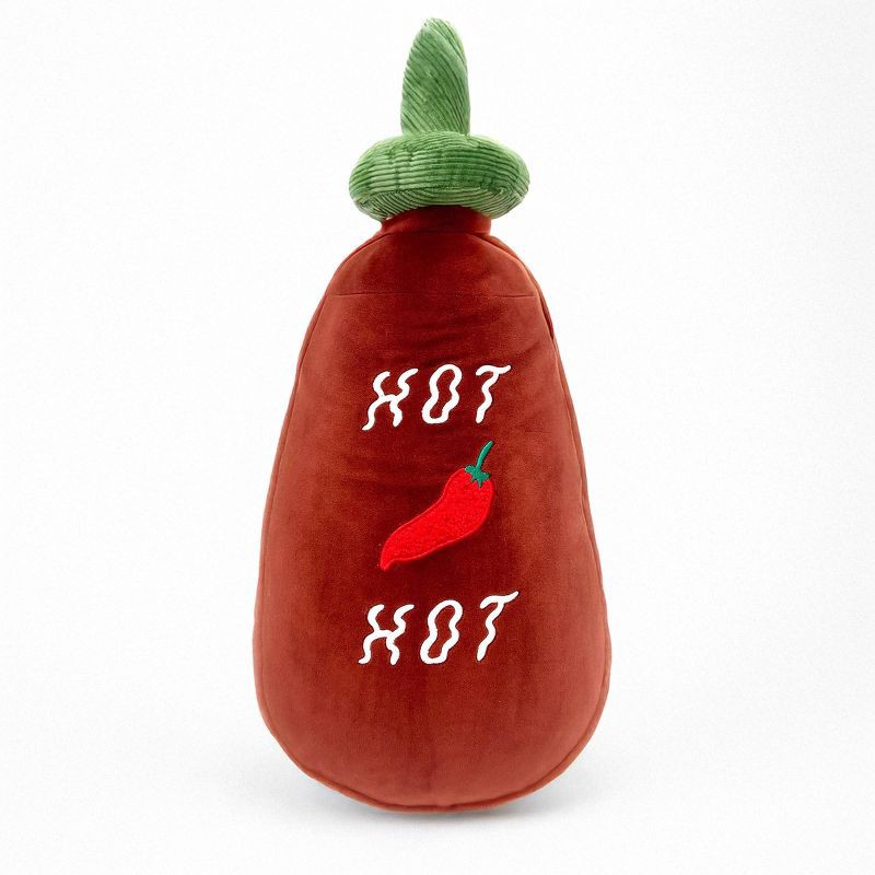 slide 1 of 3, PM&J Home 20" Weighted Hot Sauce Stuffed Plush, 1 ct