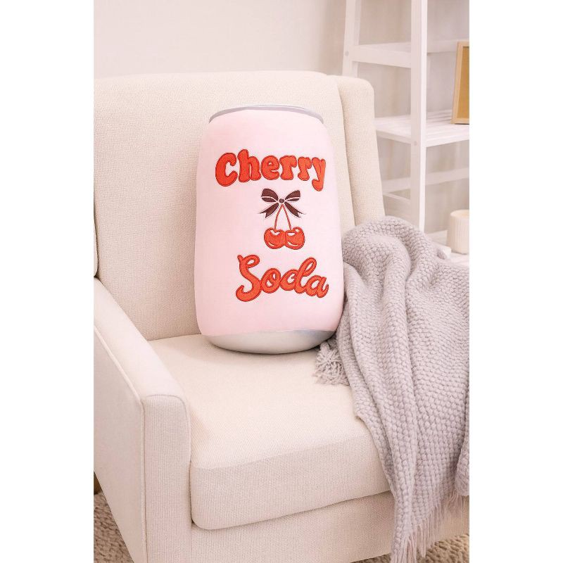 slide 3 of 3, PM&J Home 16" Weighted Cherry Cola Stuffed Plush, 1 ct