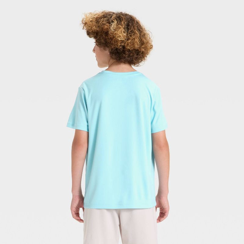slide 3 of 4, Boys' Short Sleeve "See You On The Court" Graphic T-Shirt - All In Motion™ Sky Blue XL, 1 ct