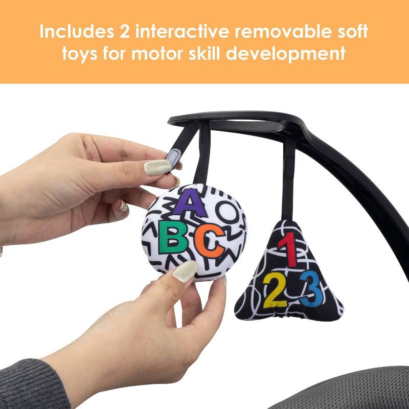 slide 10 of 13, Baby Trend Nu-Motion Infinity Swing with Interactive Display - Midnight Black, 1 ct