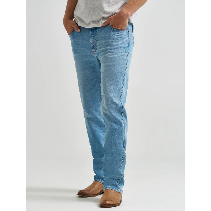 slide 2 of 6, Wrangler Men's Relaxed Fit Bootcut Jeans - Light Indigo 36x30, 1 ct