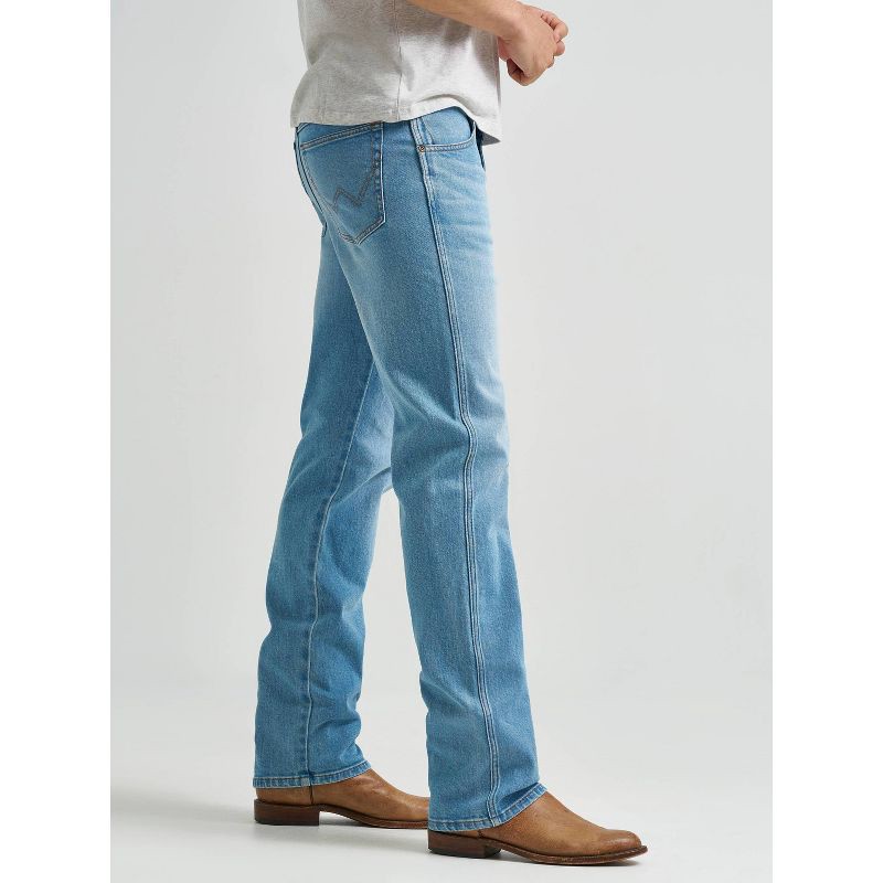 slide 3 of 6, Wrangler Men's Relaxed Fit Bootcut Jeans - Light Indigo 36x32, 1 ct