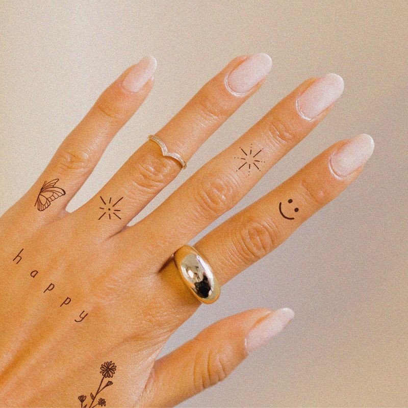 slide 7 of 8, INKED by Dani Feel Good Pack Temporary Tattoos - 20ct, 20 ct