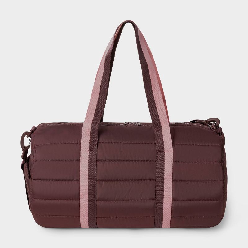 slide 2 of 4, Champion Billie Quilted Duffel - Dark Medium Ruby, 1 ct