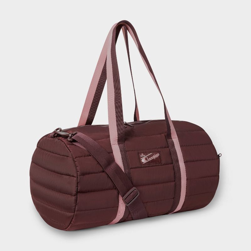 slide 3 of 4, Champion Billie Quilted Duffel - Dark Medium Ruby, 1 ct