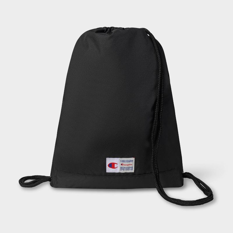 slide 2 of 2, Champion Method Carry Sack Drawstring Bag - Black, 1 ct