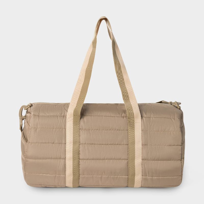 slide 2 of 4, Champion Billie Quilted Duffel - Khaki, 1 ct