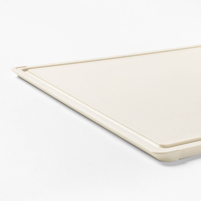 slide 4 of 4, 15"x20" Non Slip Recycled Poly Cutting Board Vintage Cream - Figmint™, 1 ct