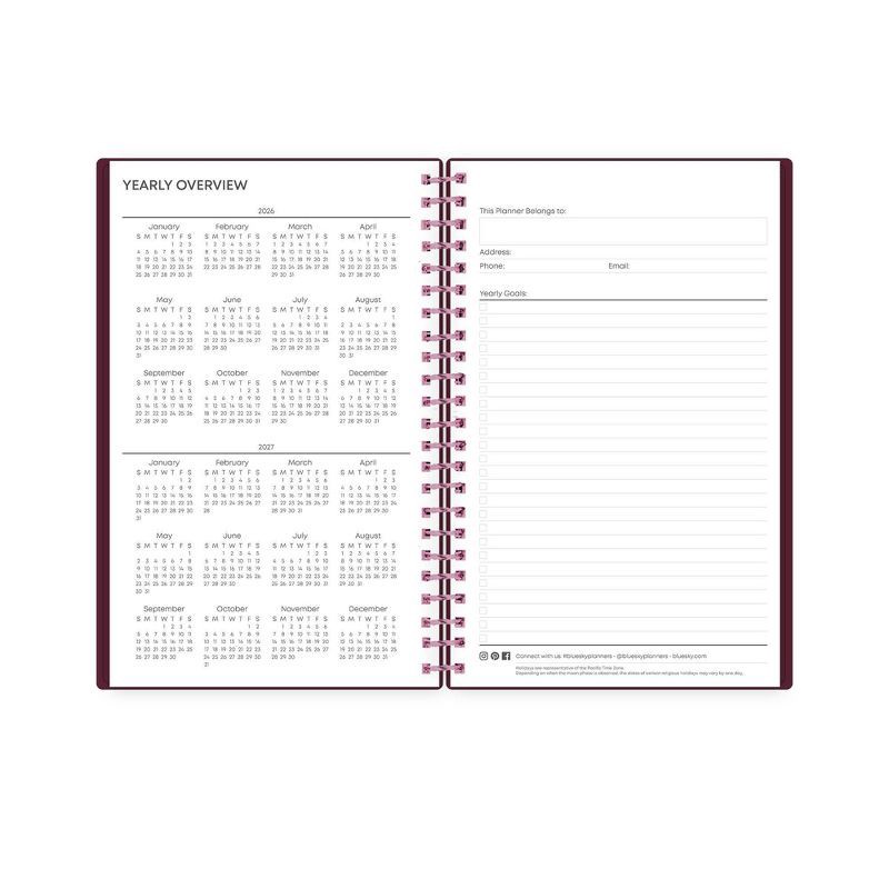 slide 7 of 11, Blue Sky 2026 Weekly/Monthly Month Planning Calendar 5"x8" Elvy, 1 ct