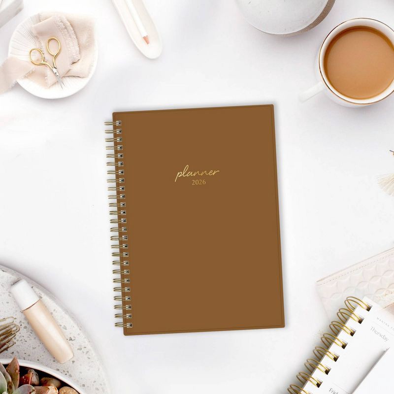 slide 2 of 13, Blue Sky 2026 Weekly/Monthly 15 Months Planning Calendar and Notes 5.875"x8.625" Mocha Mousse, 1 ct