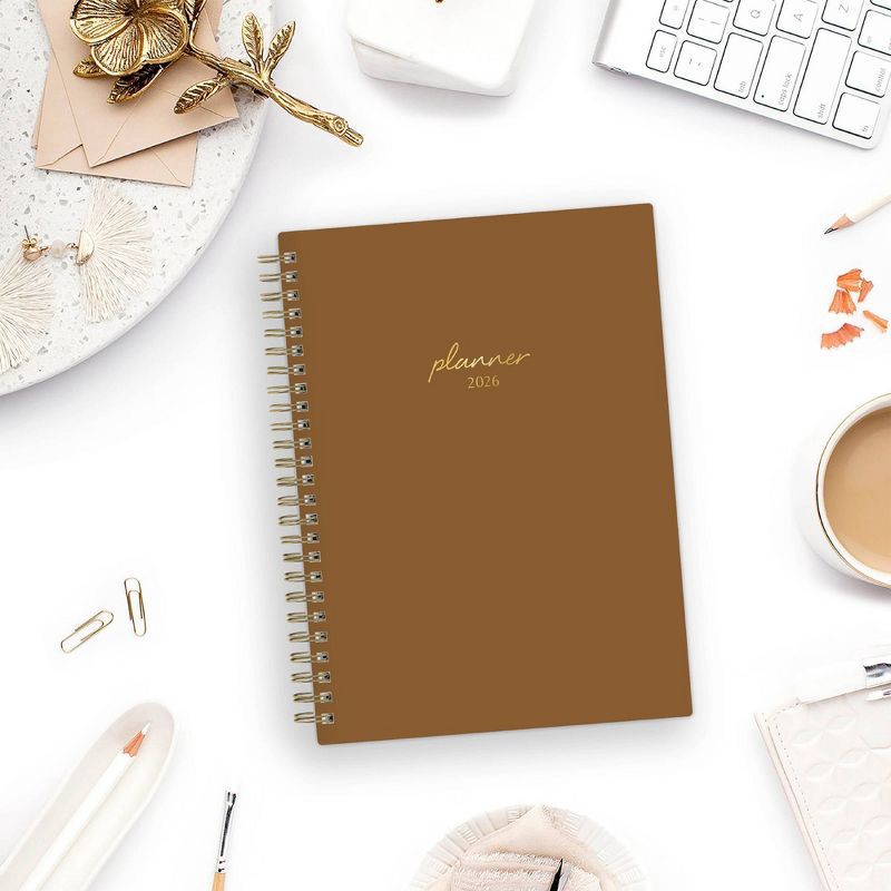 slide 13 of 13, Blue Sky 2026 Weekly/Monthly 15 Months Planning Calendar and Notes 5.875"x8.625" Mocha Mousse, 1 ct