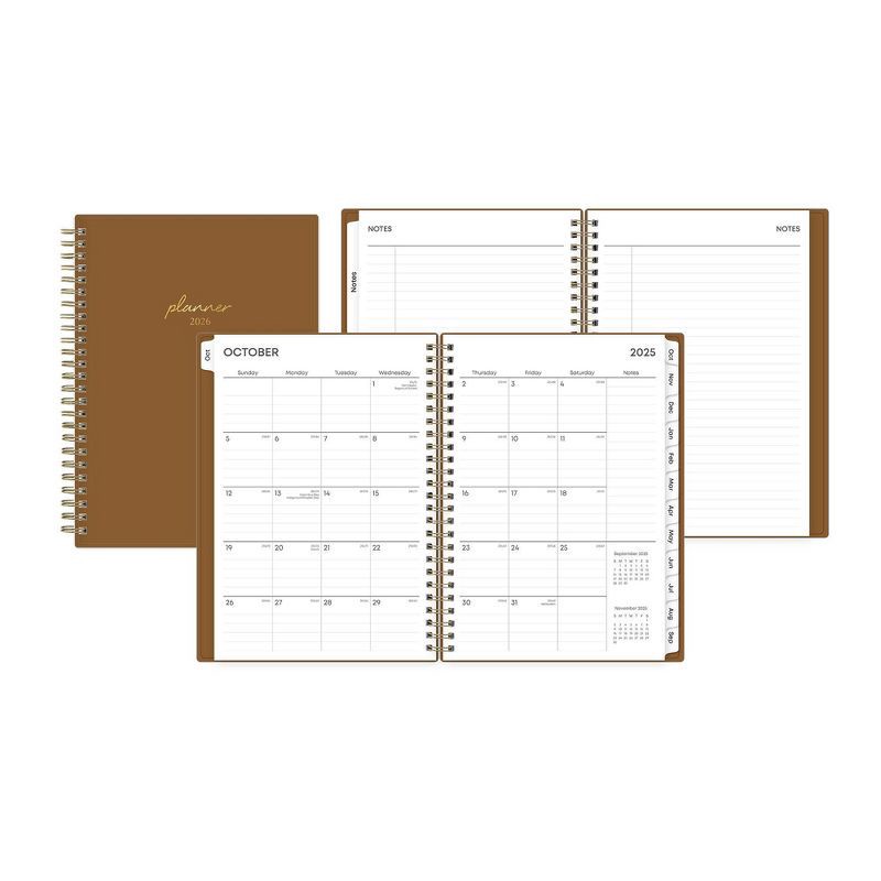slide 4 of 13, Blue Sky 2026 Weekly/Monthly 15 Months Planning Calendar and Notes 5.875"x8.625" Mocha Mousse, 1 ct