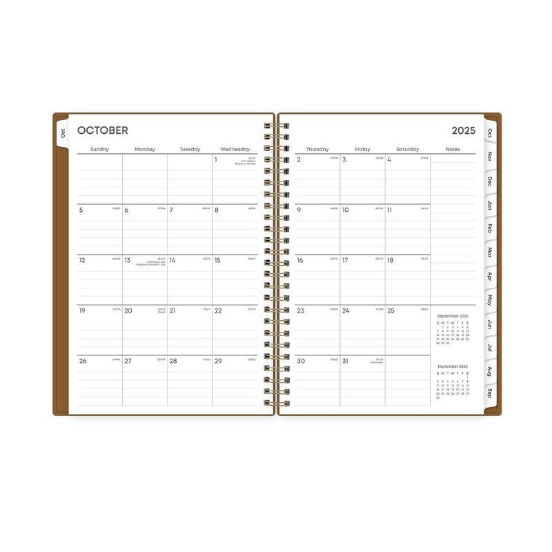 slide 6 of 13, Blue Sky 2026 Weekly/Monthly 15 Months Planning Calendar and Notes 5.875"x8.625" Mocha Mousse, 1 ct