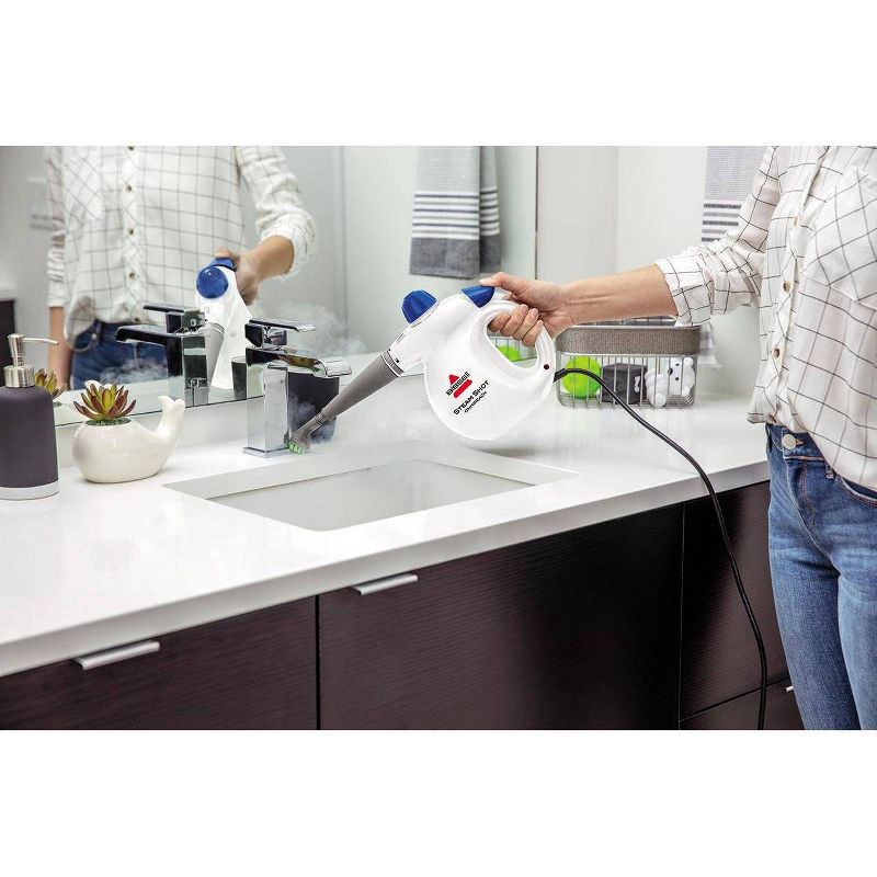 slide 2 of 5, BISSELL SteamShot OmniReach Portable Cleaner 4171F 0.2" Cleaning Path White, 1 ct