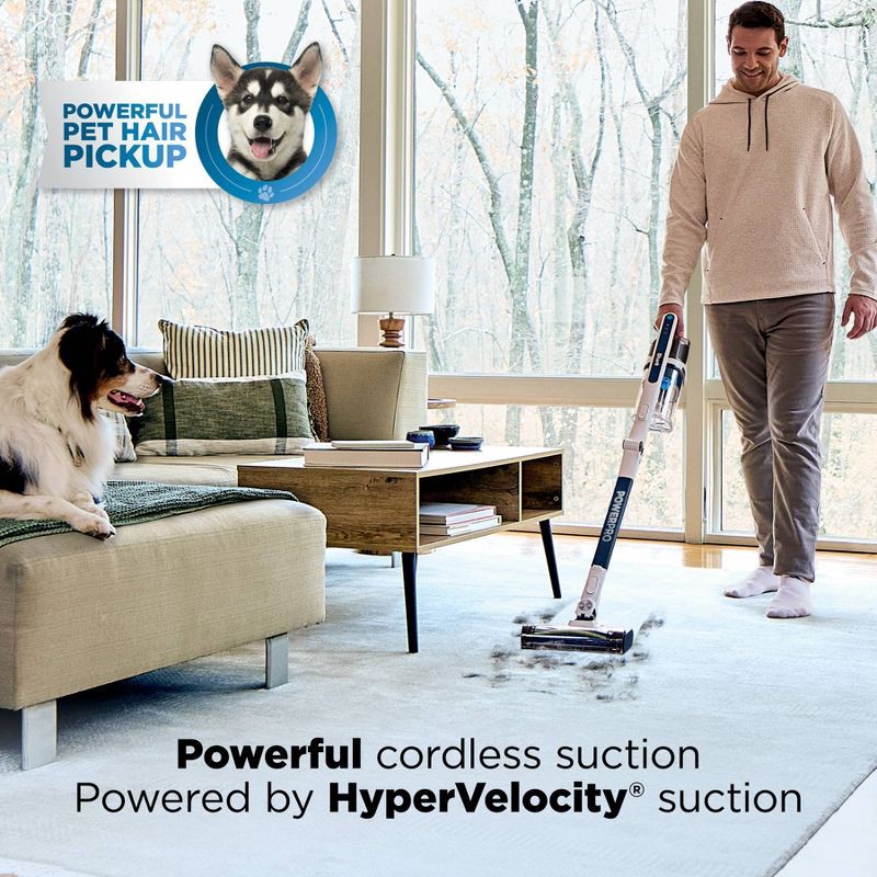 slide 2 of 10, Shark PowerPro Flex Pet Cordless Vacuum, FloorDetect Technology, Carpet and Hard Floor, Headlight, 50 Min Runtime White IZ381H, 1 ct