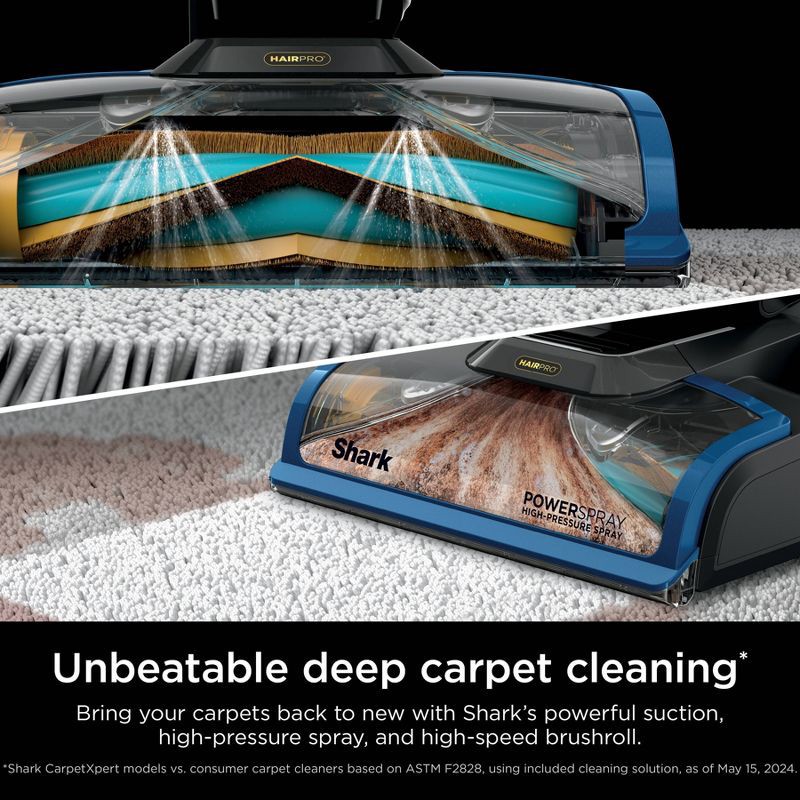 slide 3 of 10, Shark CarpetXpert HairPro with StainStriker, Deep Carpet, Rug & Upholstery Cleaner, Stain Eliminator Gray EX301TGT, 1 ct