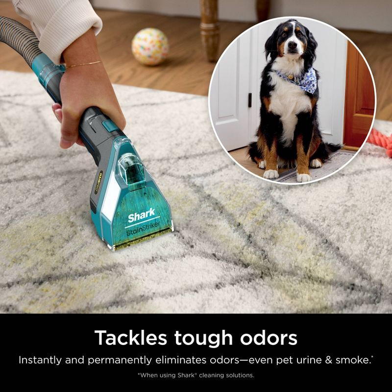 slide 5 of 10, Shark CarpetXpert HairPro with StainStriker, Deep Carpet, Rug & Upholstery Cleaner, Stain Eliminator Gray EX301TGT, 1 ct