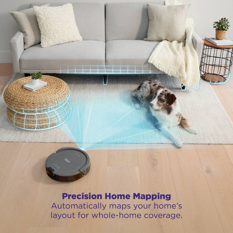 slide 3 of 9, Shark Navigator Robot Vacuum with SmartPath Navigation and Self-Cleaning Brushroll Gray RV2110, 1 ct